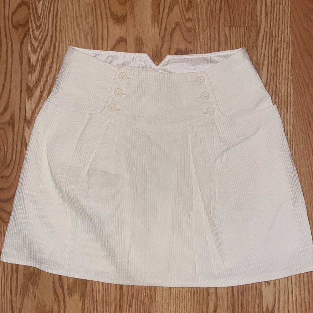 Vintage Nanette Lepore Ivory Skirt — size 4